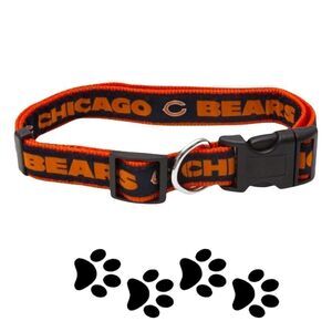 NFL Pets First Dog Collar Chicago Bears Foitbsll Small NWT